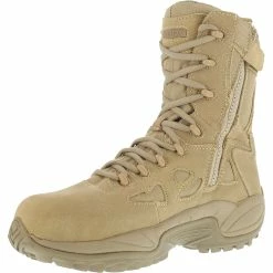 Cheapest 💯 Reebok 👩 Women's RB894 Rapid Response IMP Side Zip Comp Toe Desert Military Boot Tan 🎉 -Deals military Store unnamed file 164